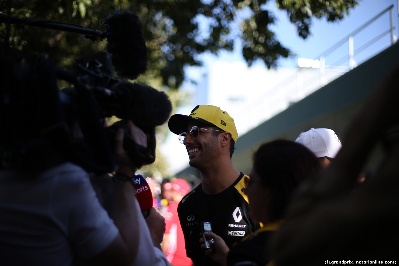 GP AUSTRALIA, 14.03.2019- Daniel Ricciardo (AUS) Renault Sport F1 Team RS19