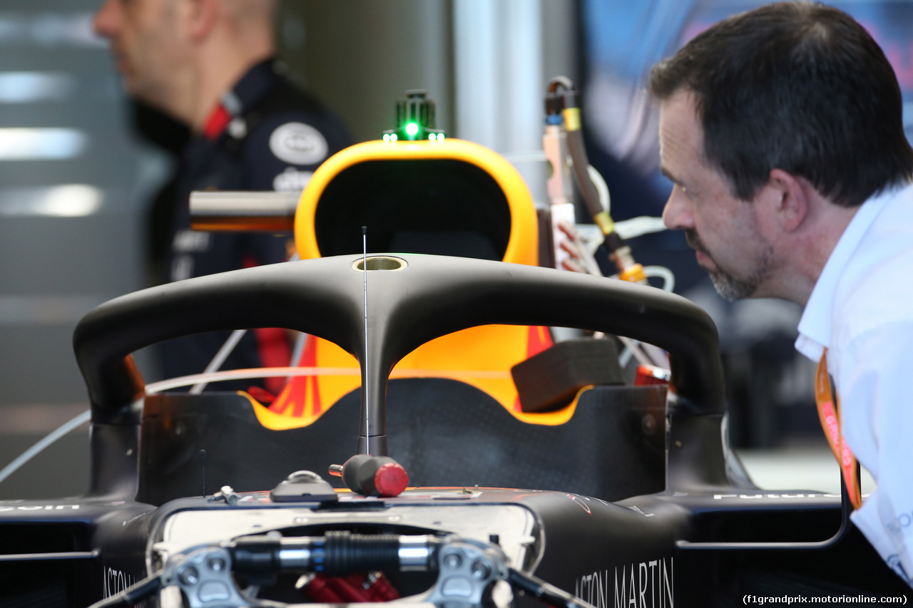 GP AUSTRALIA, 14.03.2019- Aston Martin Red Bull Racing RB15 halo detail