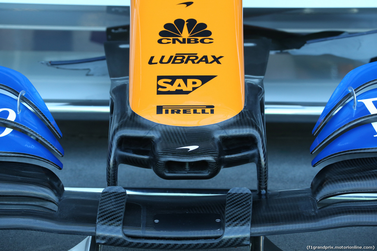 GP AUSTRALIA, 14.03.2019- McLaren Renault MCL34 nosecone