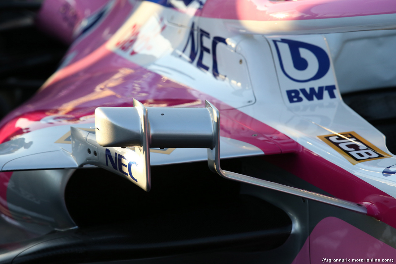 GP AUSTRALIA, 14.03.2019- SportPesa Racing Point RP19 rear mirror detail