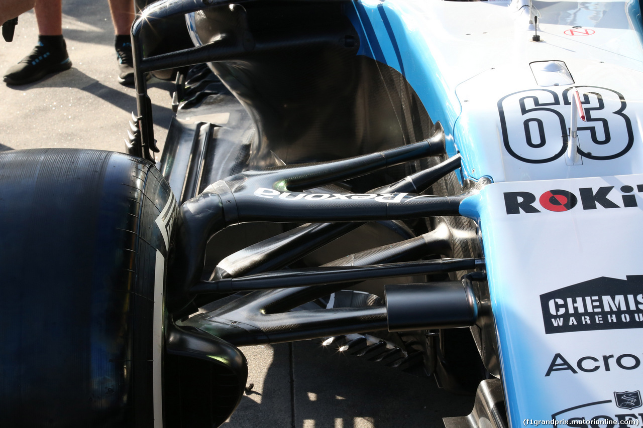 GP AUSTRALIA, 14.03.2019- Williams F1 Team FW42 foward Sunspension detail