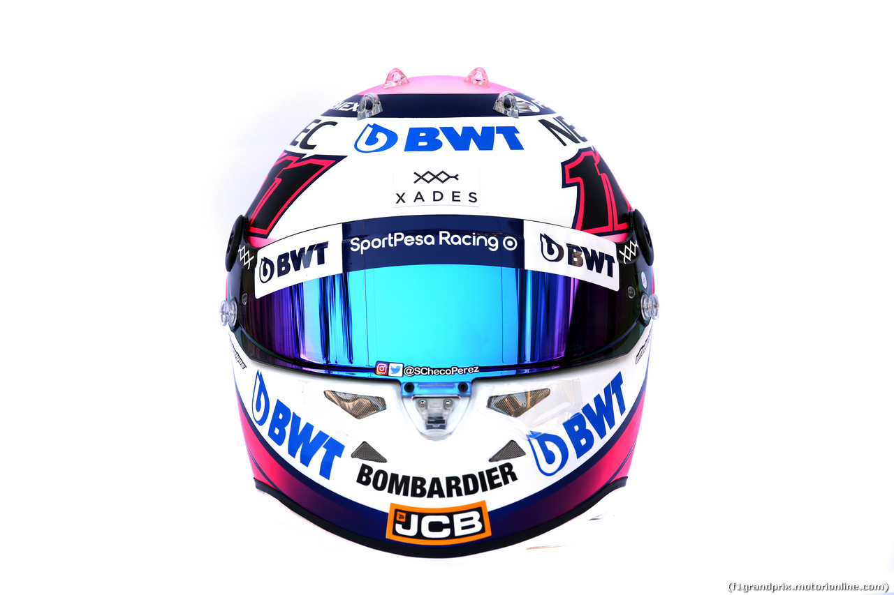 GP AUSTRALIA, The helmet of Sergio Perez (MEX) Racing Point F1 Team.
14.03.2019.