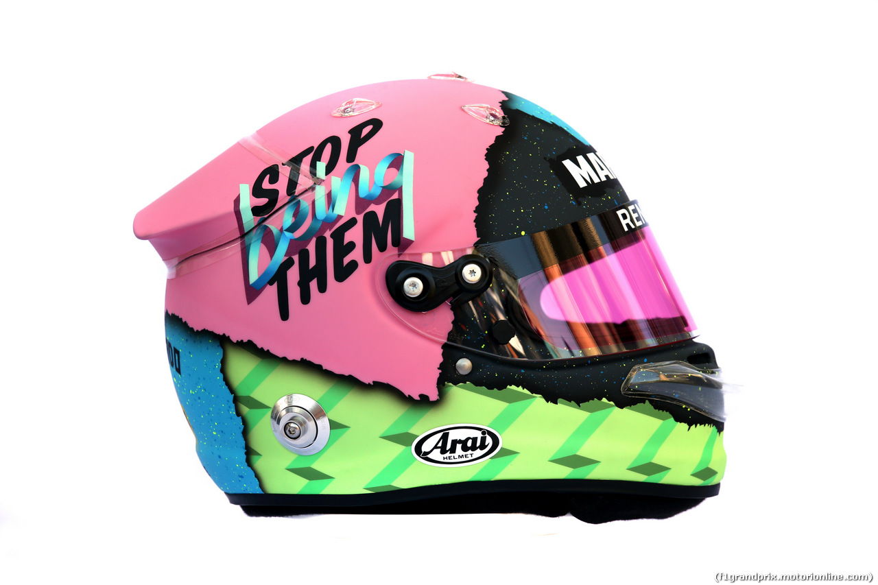 GP AUSTRALIA, The helmet of Daniel Ricciardo (AUS) Renault F1 Team.
14.03.2019.