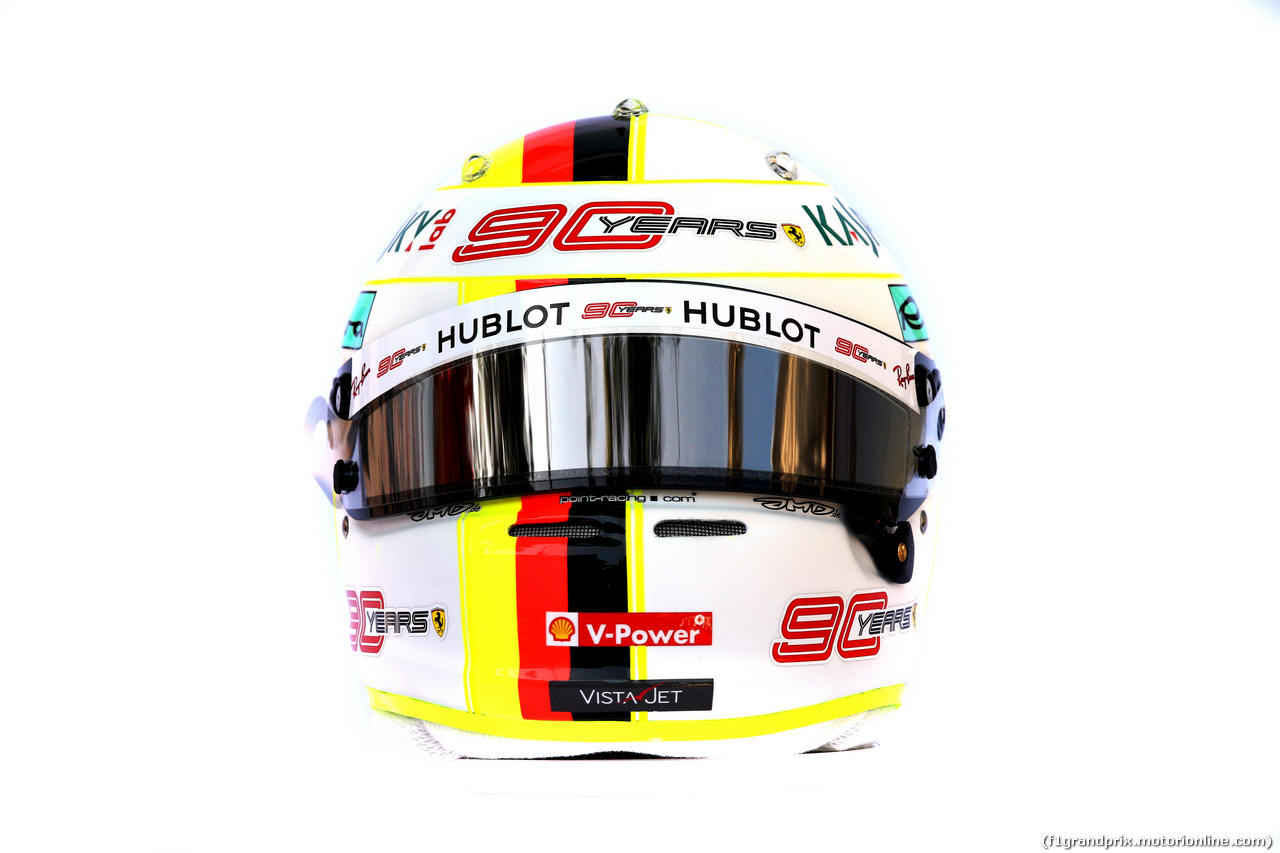 GP AUSTRALIA, The helmet of Sebastian Vettel (GER) Ferrari.
14.03.2019.