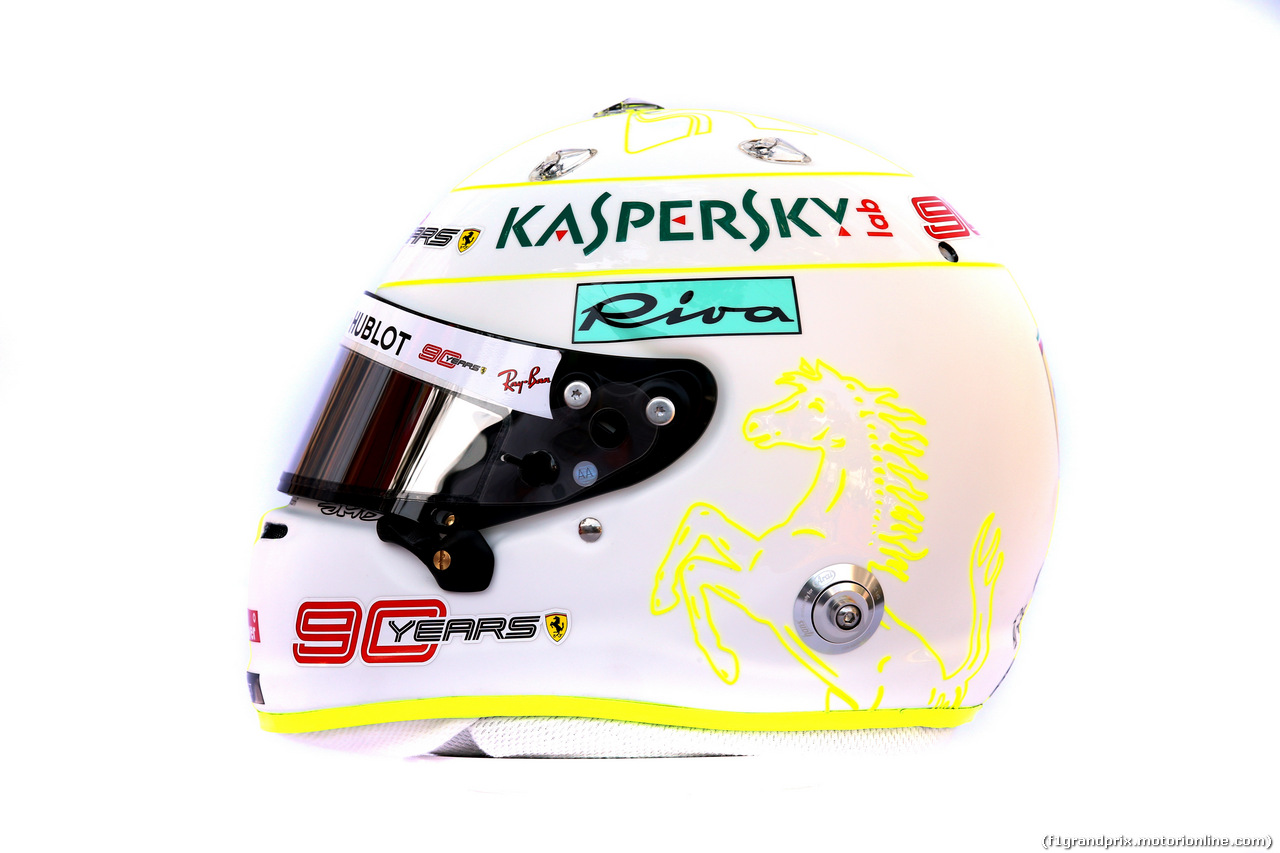 GP AUSTRALIA, The helmet of Sebastian Vettel (GER) Ferrari.
14.03.2019.