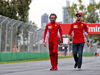 GP AUSTRALIA, Sebastian Vettel (GER) Ferrari walks the circuit with Laurent Mekies (FRA) Ferrari Sporting Director.
13.03.2019.