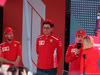 GP AUSTRALIA, 13.03.2019 - Season Launche Event  in Melbourne, L to R Sebastian Vettel (GER) Ferrari SF90, Mattia Binotto (ITA) Ferrari Team Principal e Charles Leclerc (MON) Ferrari SF90