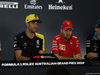 GP AUSTRALIA, 14.03.2019- Official Fia press conference,  Daniel Ricciardo (AUS) Renault Sport F1 Team RS19 e Sebastian Vettel (GER) Ferrari SF90