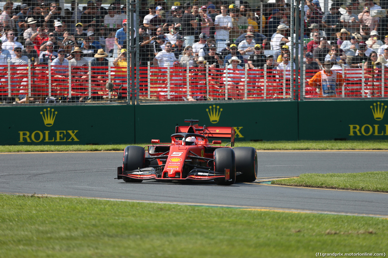 GP AUSTRALIA, 16.03.2019- Prove Libere 3, Sebastian Vettel (GER) Ferrari SF90