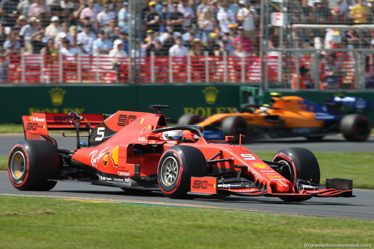 GP AUSTRALIA, 16.03.2019- Prove Libere 3, Sebastian Vettel (GER) Ferrari SF90