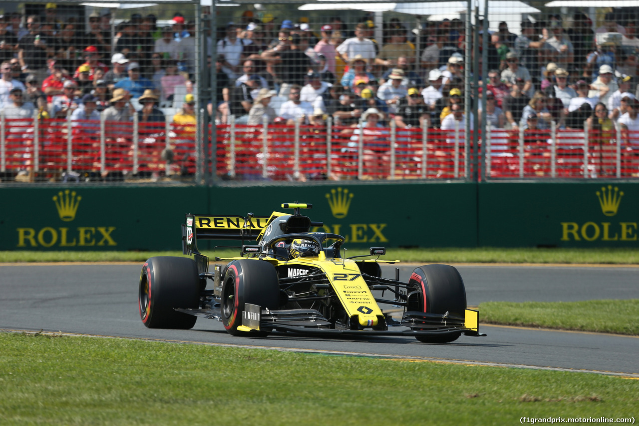 GP AUSTRALIA, 16.03.2019- Prove Libere 3, Nico Hulkenberg (GER) Renault Sport F1 Team RS19