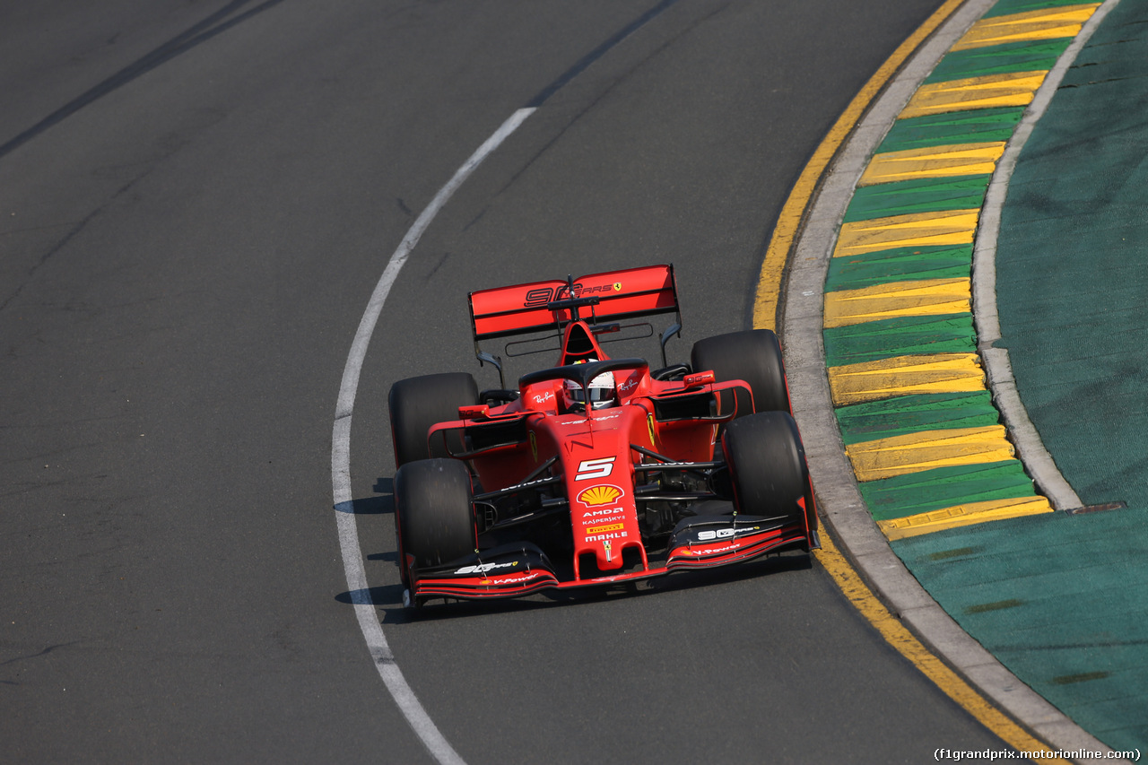 GP AUSTRALIA, 16.03.2019- Prove Libere 3, Sebastian Vettel (GER) Ferrari SF90