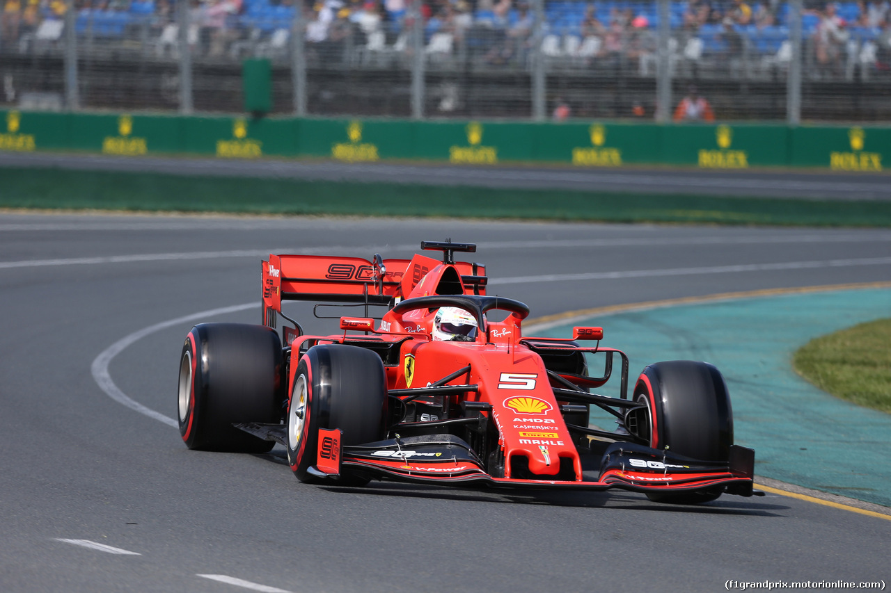 GP AUSTRALIA, 15.03.2019- free Practice 1, Sebastian Vettel (GER) Ferrari SF90