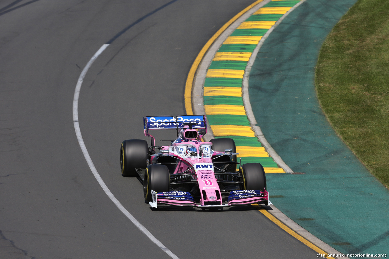 GP AUSTRALIA, 15.03.2019- free Practice 1, Sergio Perez (MEX) Racing Point F1 RP19