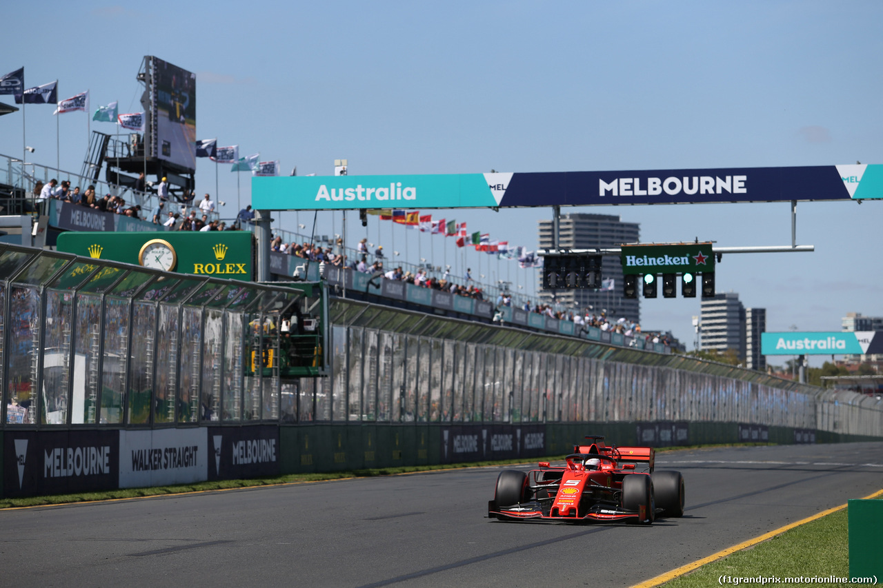 GP AUSTRALIA, 14.03.2019- free Practice 1, Sebastian Vettel (GER) Ferrari SF90