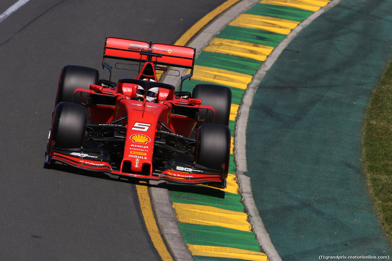 GP AUSTRALIA, 14.03.2019- free Practice 1, Sebastian Vettel (GER) Ferrari SF90