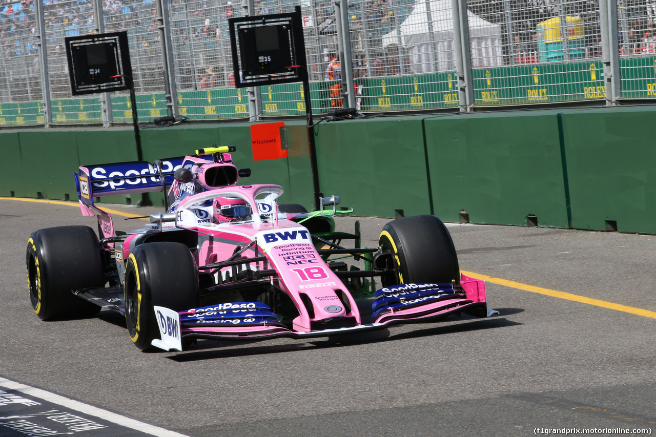GP AUSTRALIA, 14.03.2019- free Practice 1, Lance Stroll (CDN) Racing Point F1 RP19