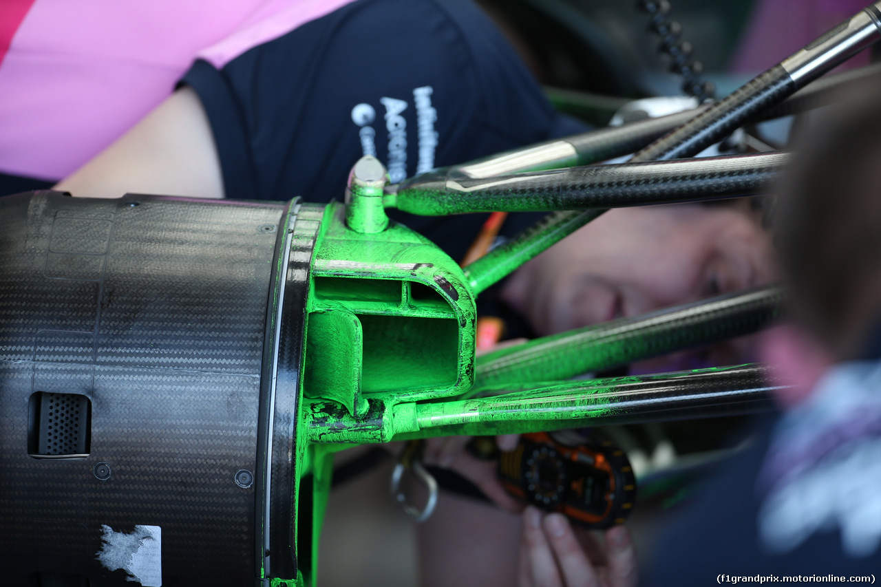 GP AUSTRALIA, 15.03.2019- free Practice 1, SportPesa Racing Point RP19 brake detail coveret with flow-vis paint