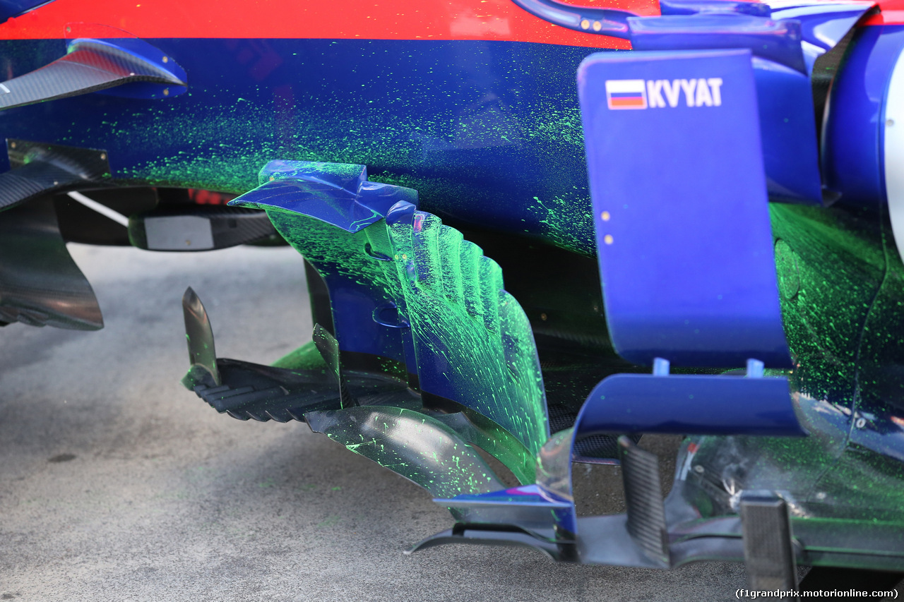 GP AUSTRALIA, 15.03.2019- free Practice 1, flow-vis paint on Scuderia Toro Rosso STR14