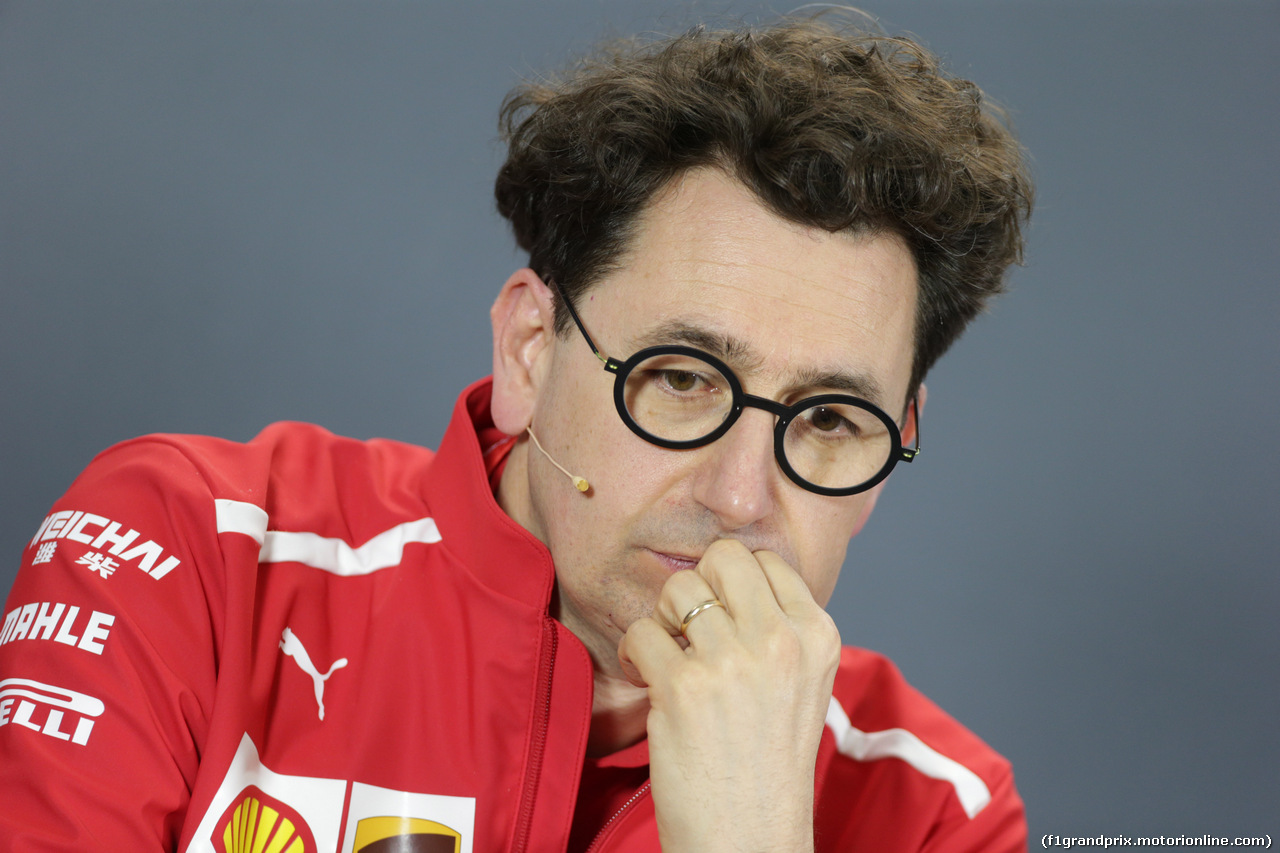 GP AUSTRALIA, 15.03.2019- Official Fia press conference, Mattia Binotto (ITA) Ferrari Team Principal