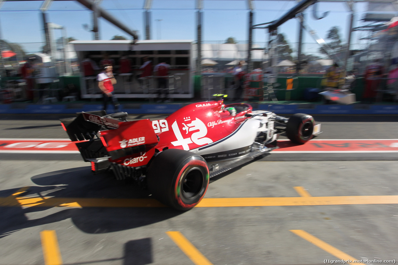 GP AUSTRALIA, 15.03.2019- free Practice 2, Antonio Giovinazzi (ITA) Alfa Romeo Racing C38