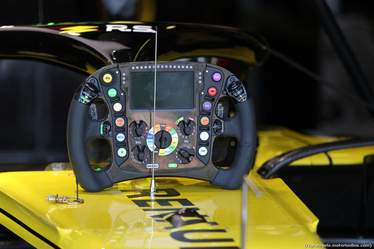 GP AUSTRALIA, 15.03.2019- free Practice 2, Renault Sport F1 Team RS19 steering wheel