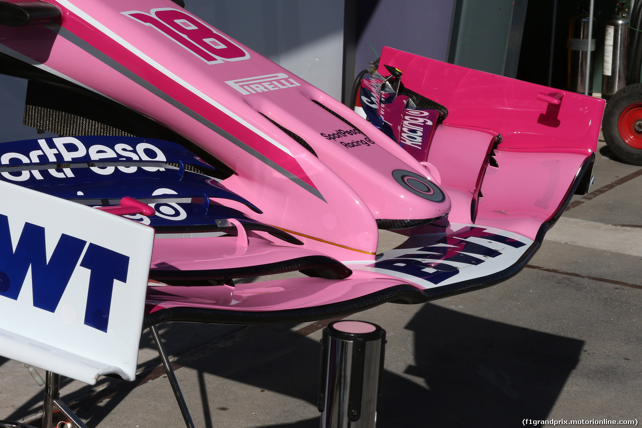 GP AUSTRALIA, 15.03.2019- free Practice 2, SportPesa Racing Point RP19 Frontal Wing