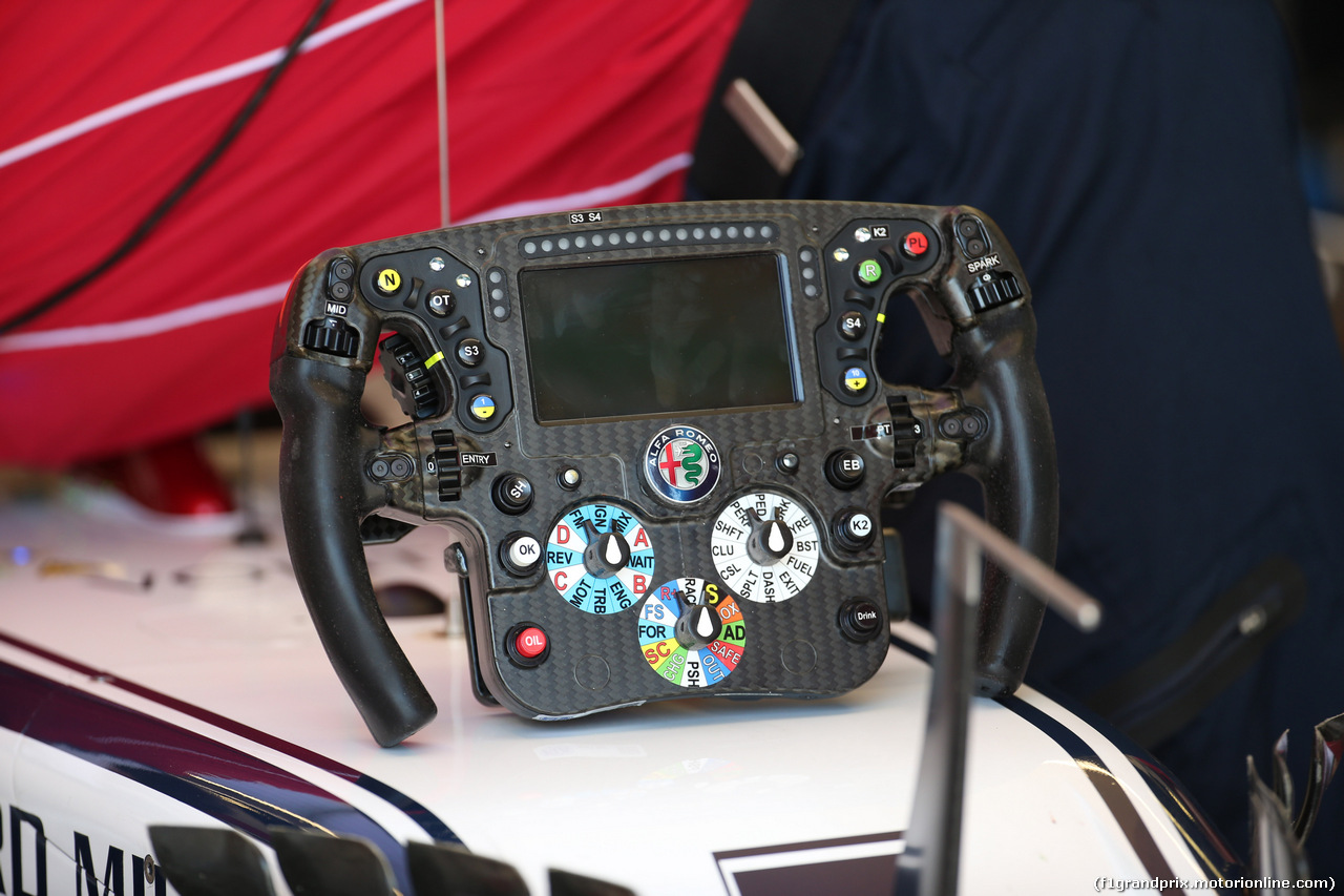 GP AUSTRALIA, 15.03.2019- free Practice 2, Alfa Romeo Racing C38 steering wheel