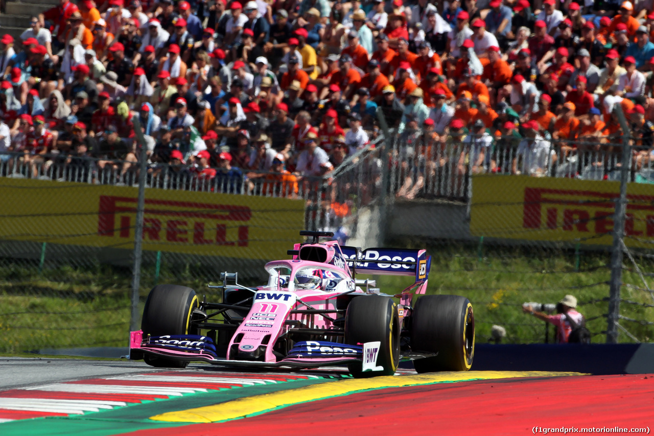 GP AUSTRIA, 30.06.2019 - Gara, Sergio Perez (MEX) Racing Point F1 Team RP19