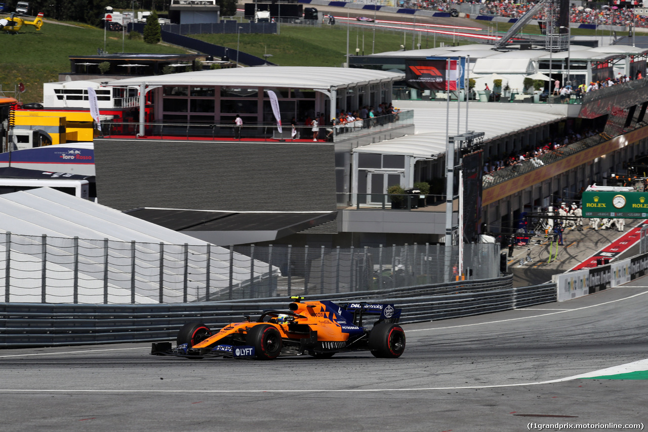 GP AUSTRIA, 30.06.2019 - Gara, Lando Norris (GBR) Mclaren F1 Team MCL34