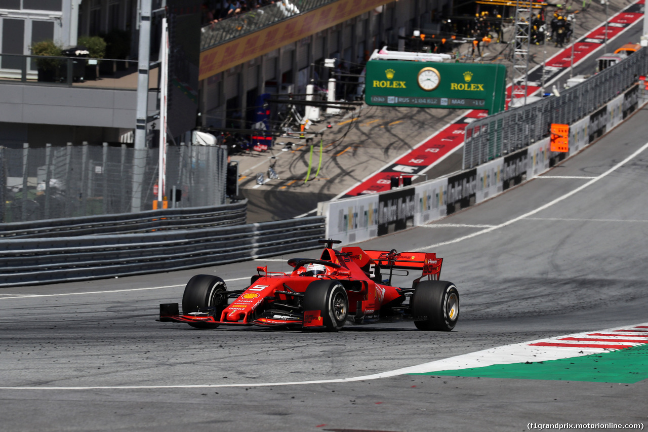 GP AUSTRIA, 30.06.2019 - Gara, Sebastian Vettel (GER) Ferrari SF90