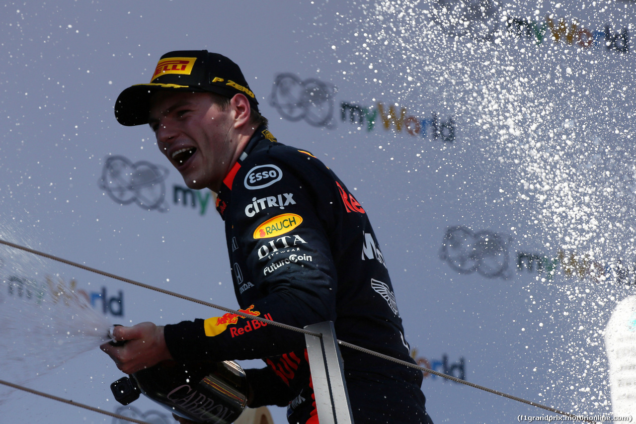 GP AUSTRIA, 30.06.2019 - Gara, Max Verstappen (NED) Red Bull Racing RB15 vincitore