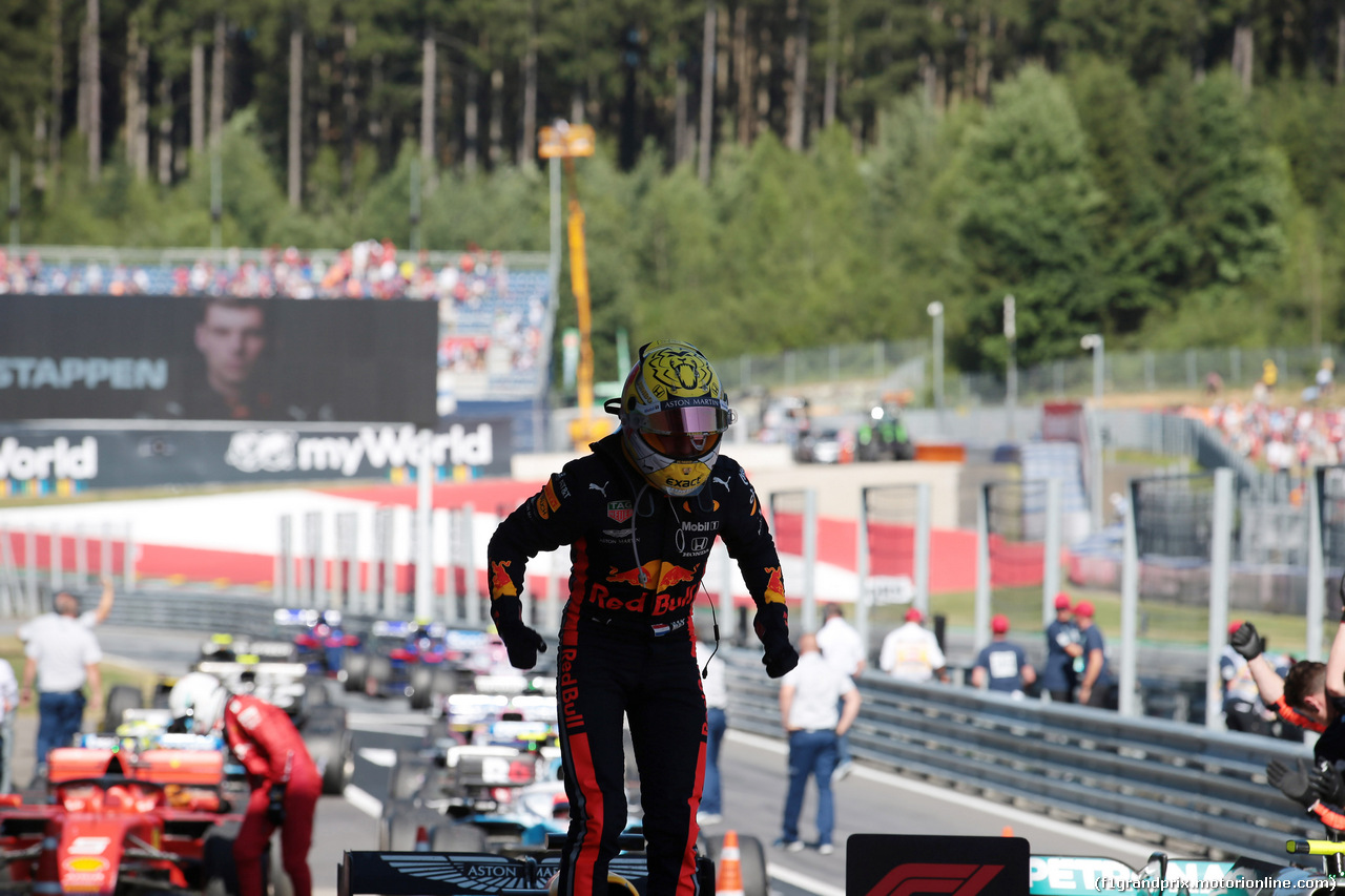 GP AUSTRIA, 30.06.2019 - Gara, Max Verstappen (NED) Red Bull Racing RB15 vincitore