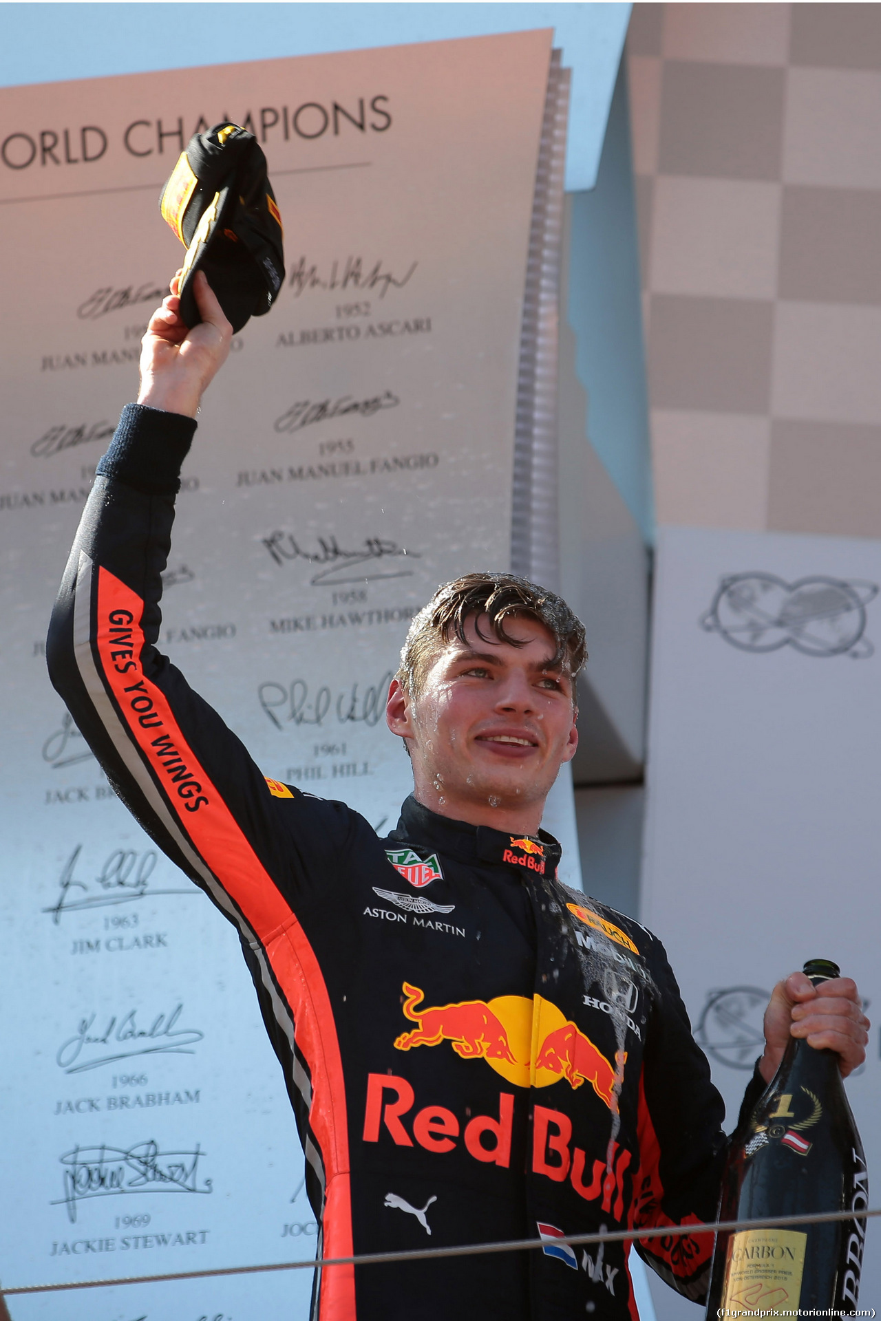 GP AUSTRIA, 30.06.2019 - Gara, Max Verstappen (NED) Red Bull Racing RB15 vincitore