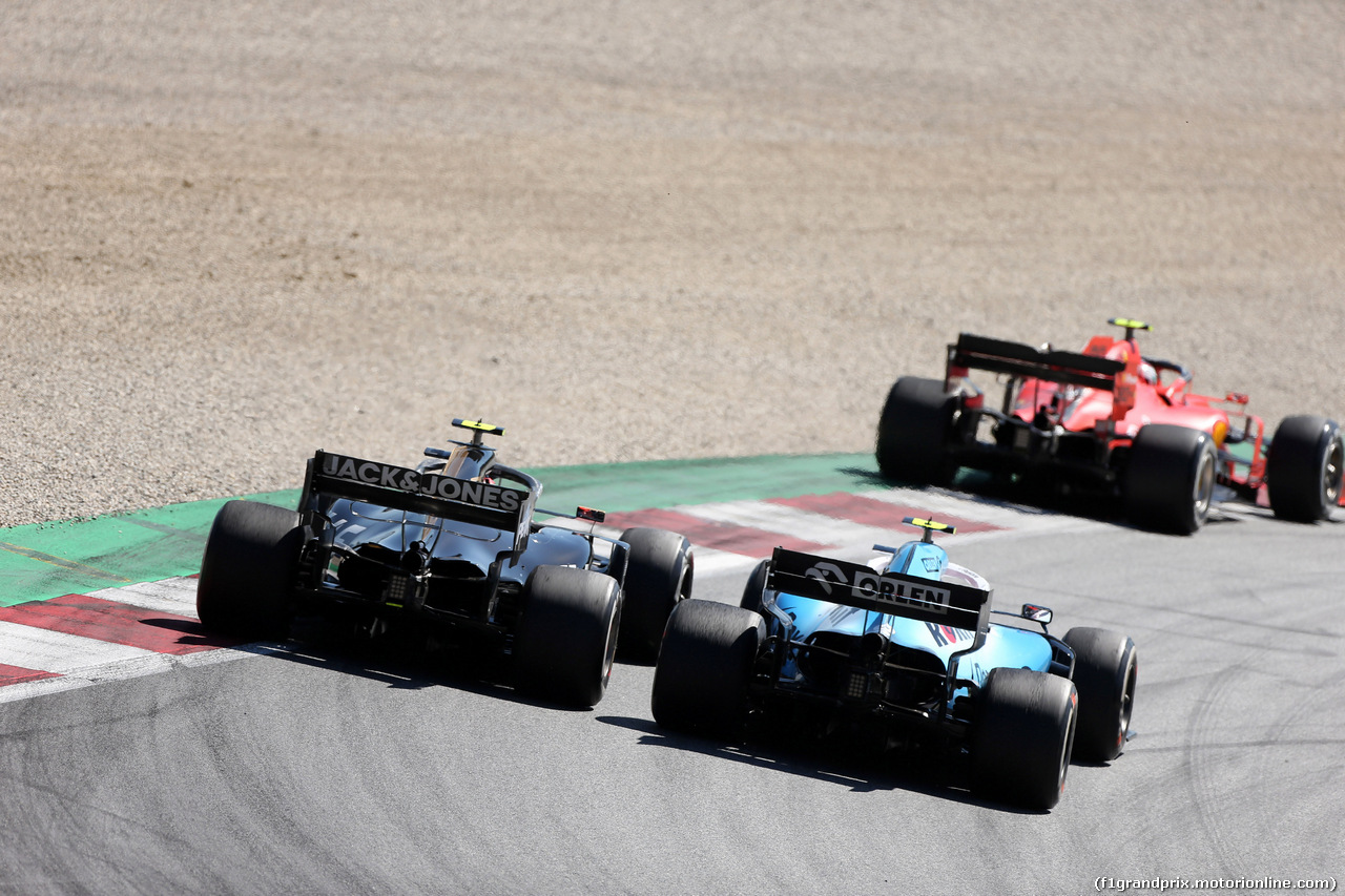 GP AUSTRIA, 30.06.2019 - Gara, Kevin Magnussen (DEN) Haas F1 Team VF-19 e Robert Kubica (POL) Williams Racing FW42