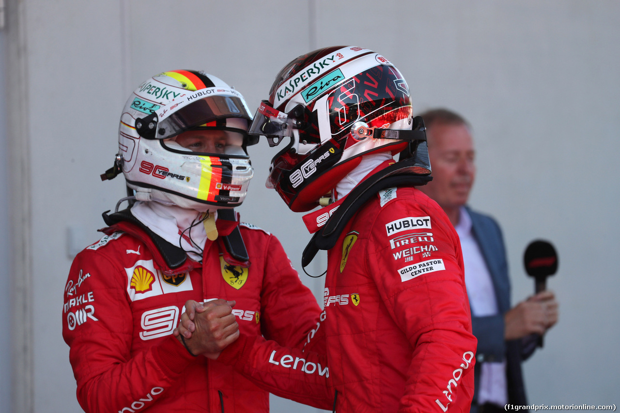 GP AUSTRIA, 30.06.2019 - Gara, Sebastian Vettel (GER) Ferrari SF90 e 2nd place Charles Leclerc (MON) Ferrari SF90