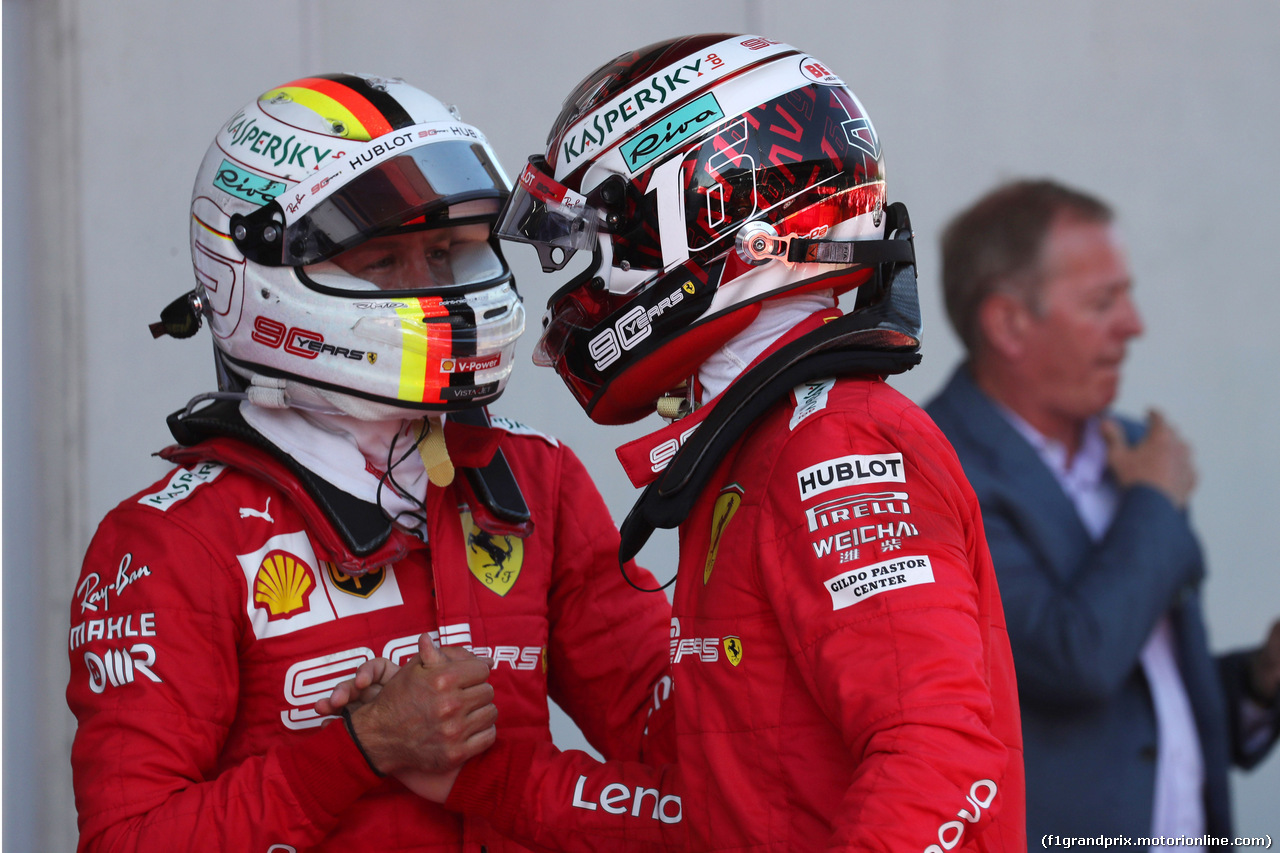 GP AUSTRIA, 30.06.2019 - Gara, Sebastian Vettel (GER) Ferrari SF90 e 2nd place Charles Leclerc (MON) Ferrari SF90