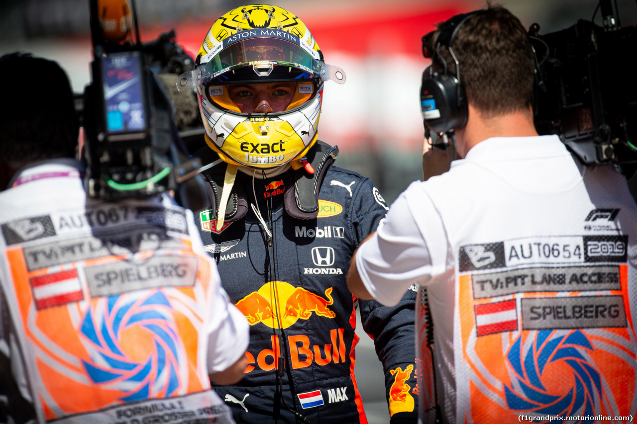 GP AUSTRIA, 28.06.2019 - Prove Libere 2, Max Verstappen (NED) Red Bull Racing RB15 after Crash