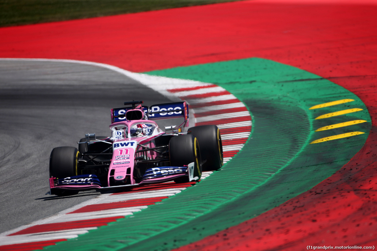 GP AUSTRIA, 29.06.2019 - Prove Libere 3, Sergio Perez (MEX) Racing Point F1 Team RP19
