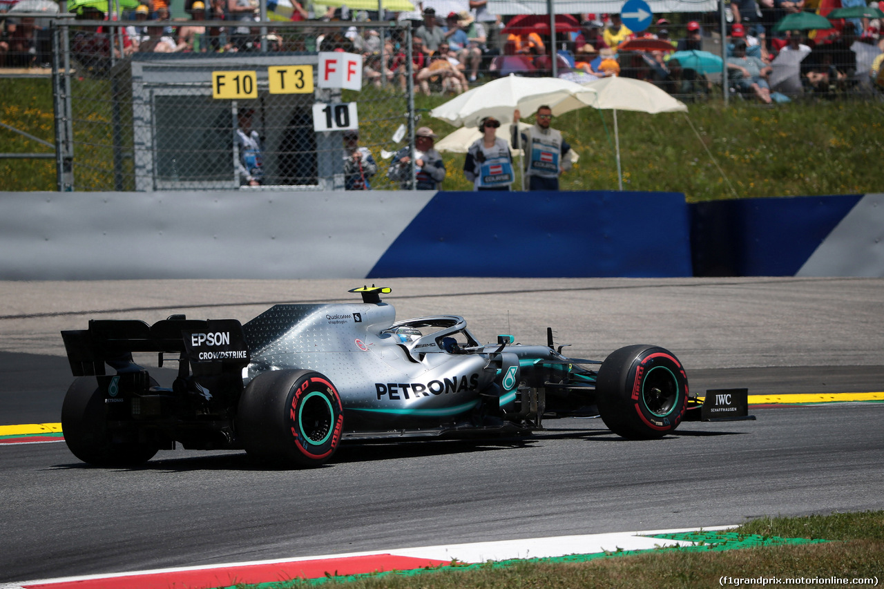 GP AUSTRIA, 29.06.2019 - Prove Libere 3, Valtteri Bottas (FIN) Mercedes AMG F1 W010