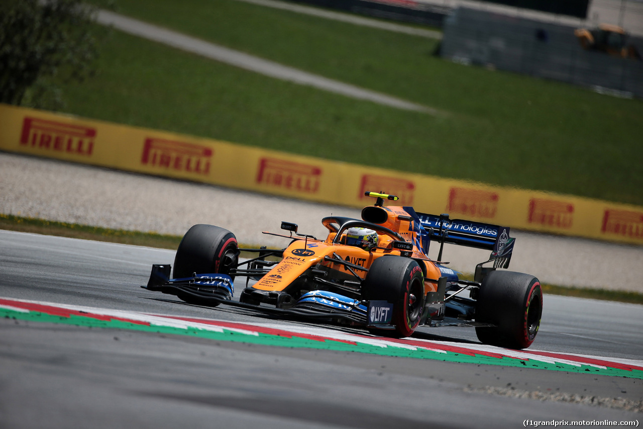 GP AUSTRIA, 29.06.2019 - Prove Libere 3, Lando Norris (GBR) Mclaren F1 Team MCL34