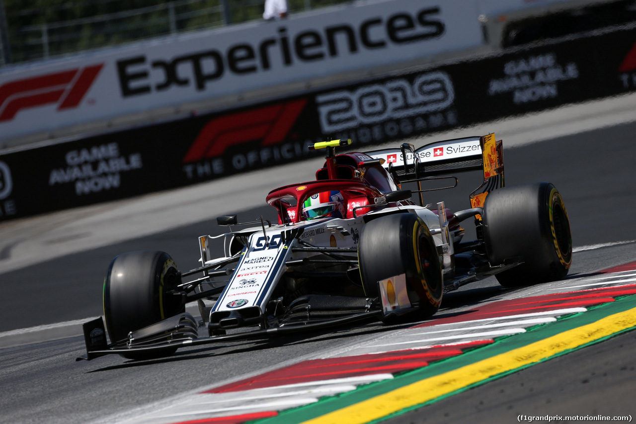 GP AUSTRIA, 29.06.2019 - Prove Libere 3, Antonio Giovinazzi (ITA) Alfa Romeo Racing C38