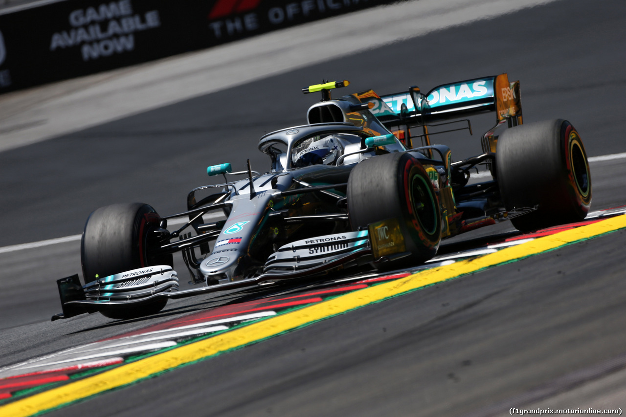 GP AUSTRIA, 29.06.2019 - Prove Libere 3, Valtteri Bottas (FIN) Mercedes AMG F1 W010