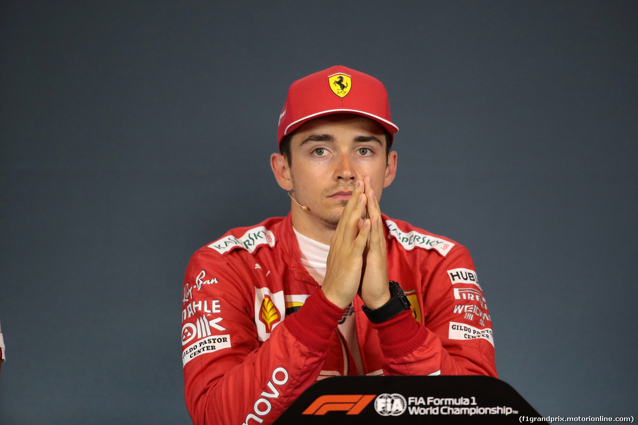 GP AUSTRIA, 29.06.2019 - Qualifiche, Conferenza Stampa, Charles Leclerc (MON) Ferrari SF90
