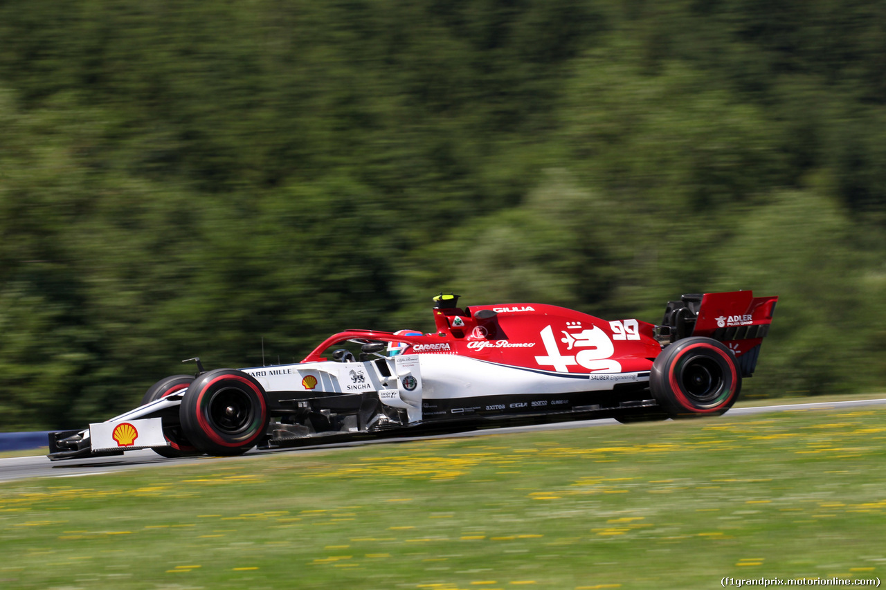 GP AUSTRIA, 28.06.2019 - Prove Libere 1, Antonio Giovinazzi (ITA) Alfa Romeo Racing C38
