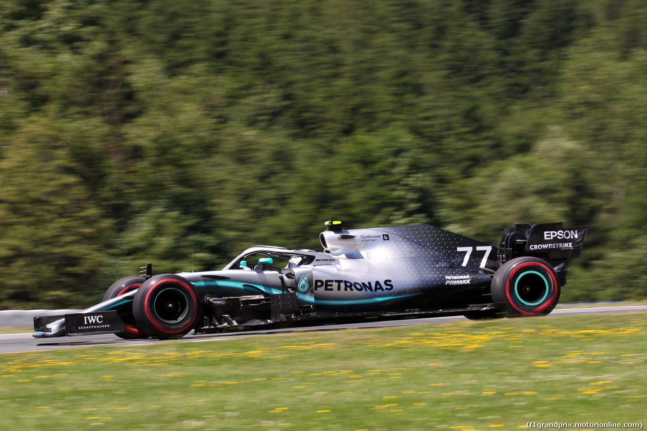 GP AUSTRIA, 28.06.2019 - Prove Libere 1, Valtteri Bottas (FIN) Mercedes AMG F1 W010