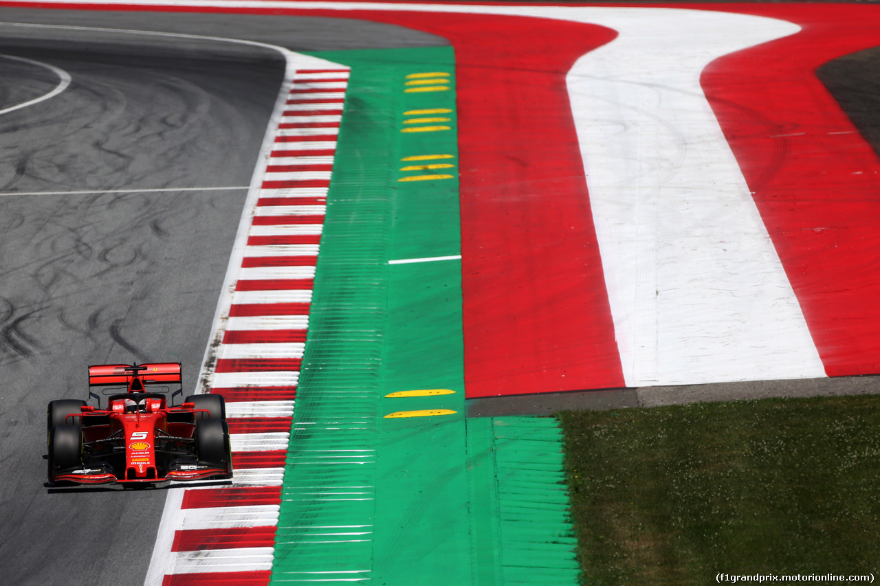 GP AUSTRIA, 28.06.2019 - Prove Libere 1, Sebastian Vettel (GER) Ferrari SF90