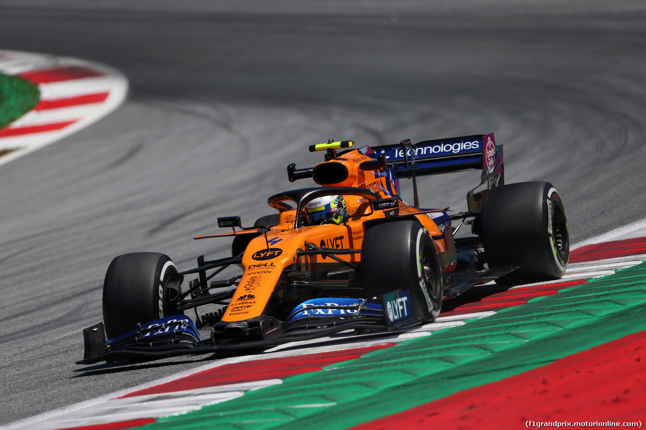 GP AUSTRIA, 28.06.2019 - Prove Libere 1, Lando Norris (GBR) Mclaren F1 Team MCL34