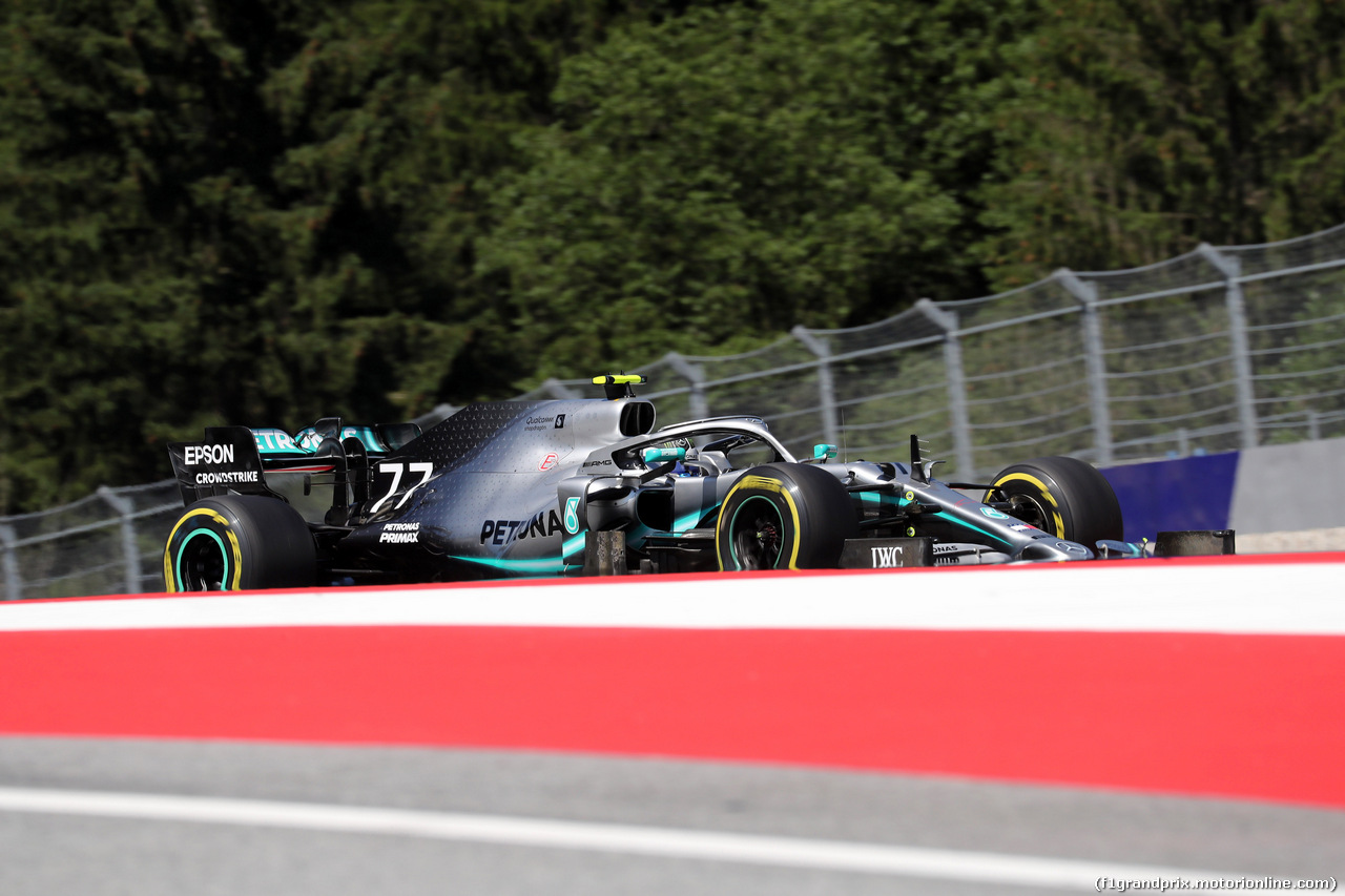 GP AUSTRIA, 28.06.2019 - Prove Libere 2, Valtteri Bottas (FIN) Mercedes AMG F1 W010