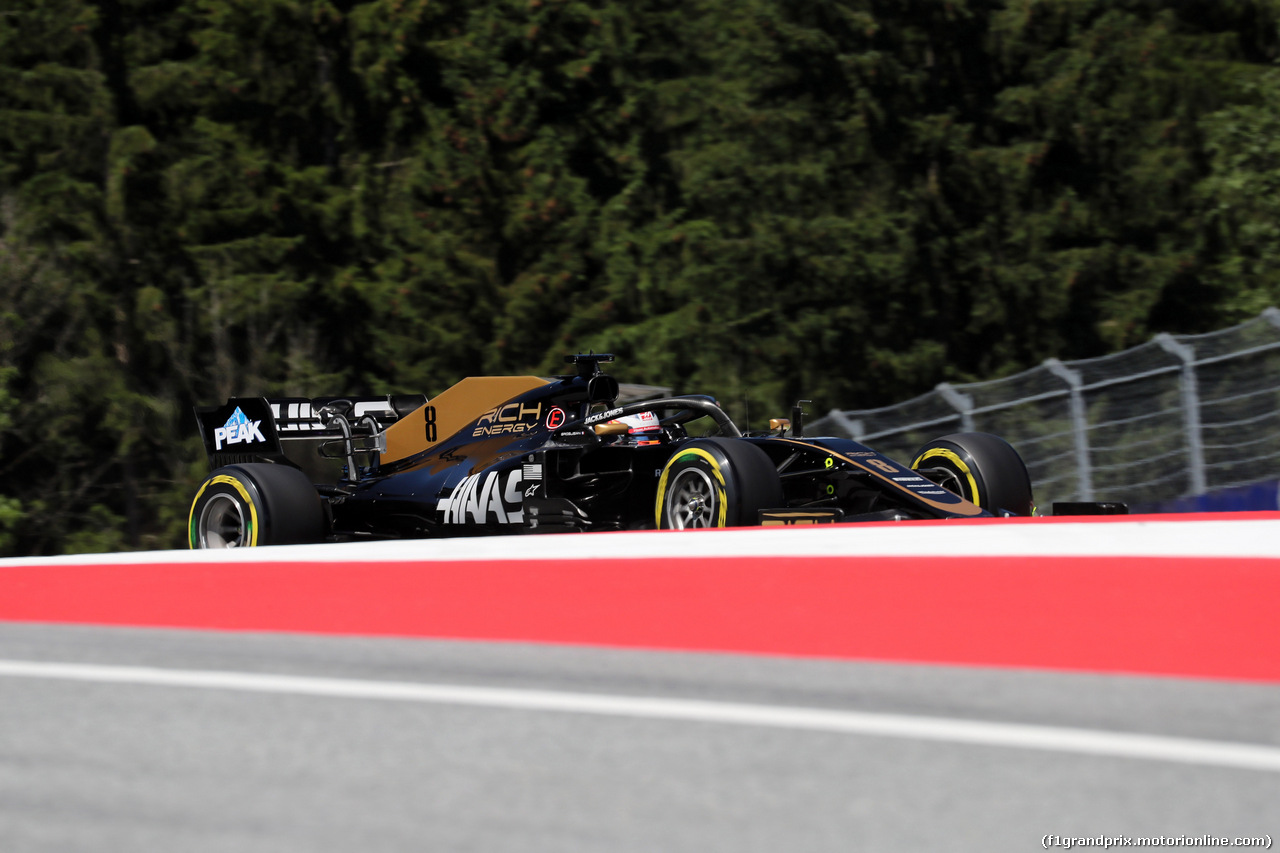 GP AUSTRIA, 28.06.2019 - Prove Libere 2, Romain Grosjean (FRA) Haas F1 Team VF-19